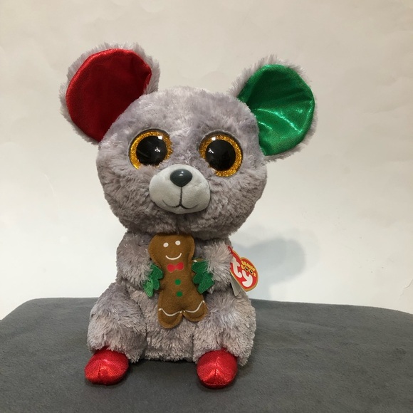 Ty Other - TY Beanie Boos -  Mac the Mouse (Glitter Eyes)